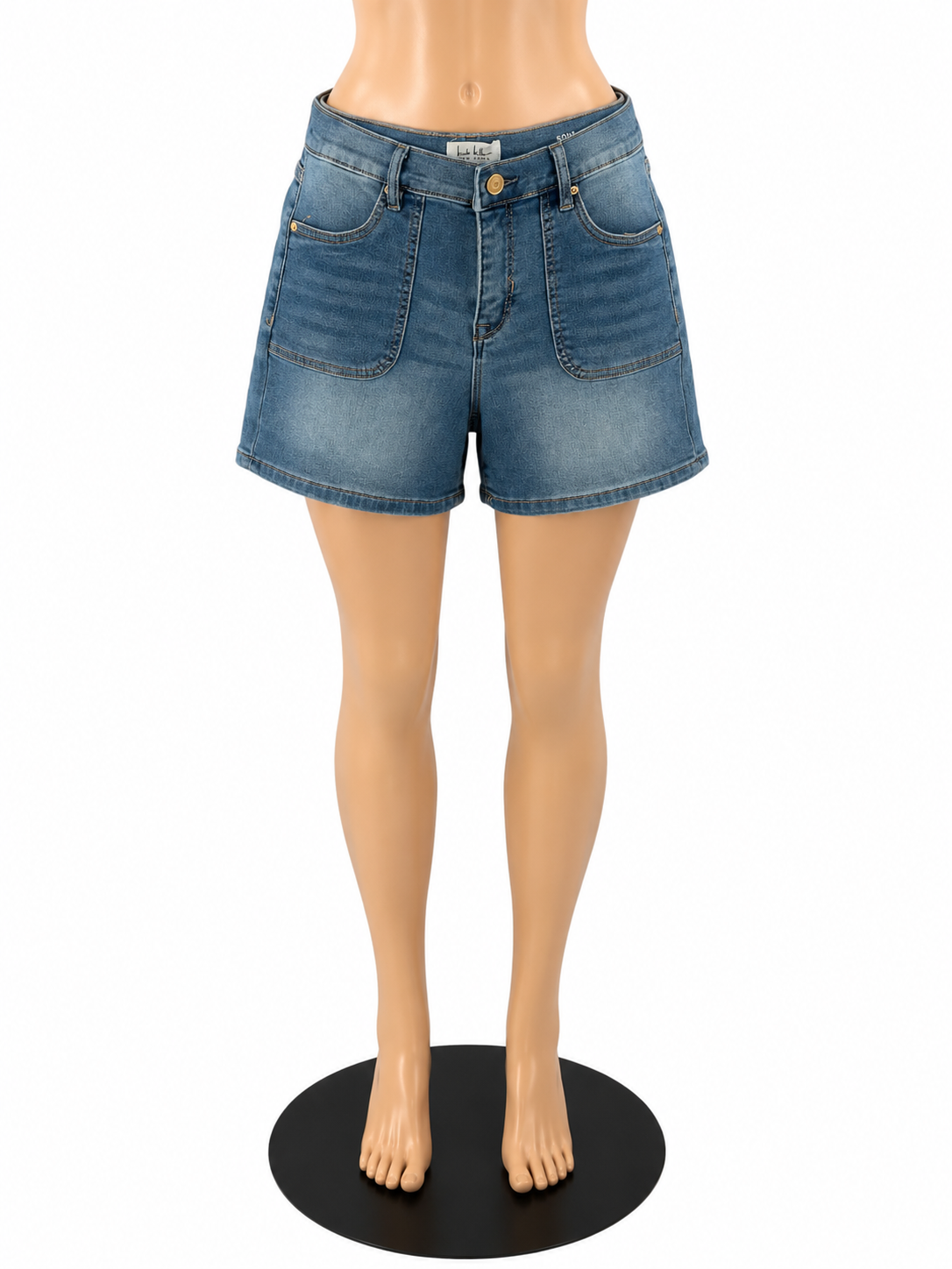 Nicole Miller New York Soho Mid-Rise Denim Bermuda Shorts Size 4