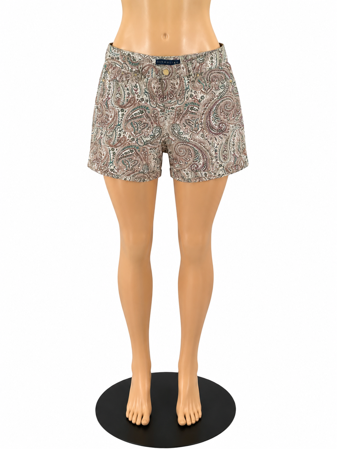 Bandolino Missy Floral Stretch Cotton Shorts Size 6
