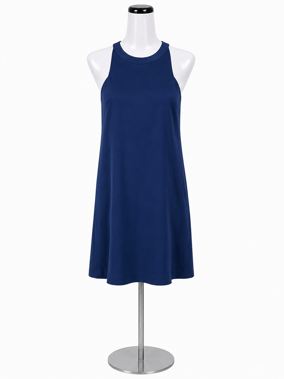 Ann Taylor Navy Blue Sleeveless Sheath Dress Size 4
