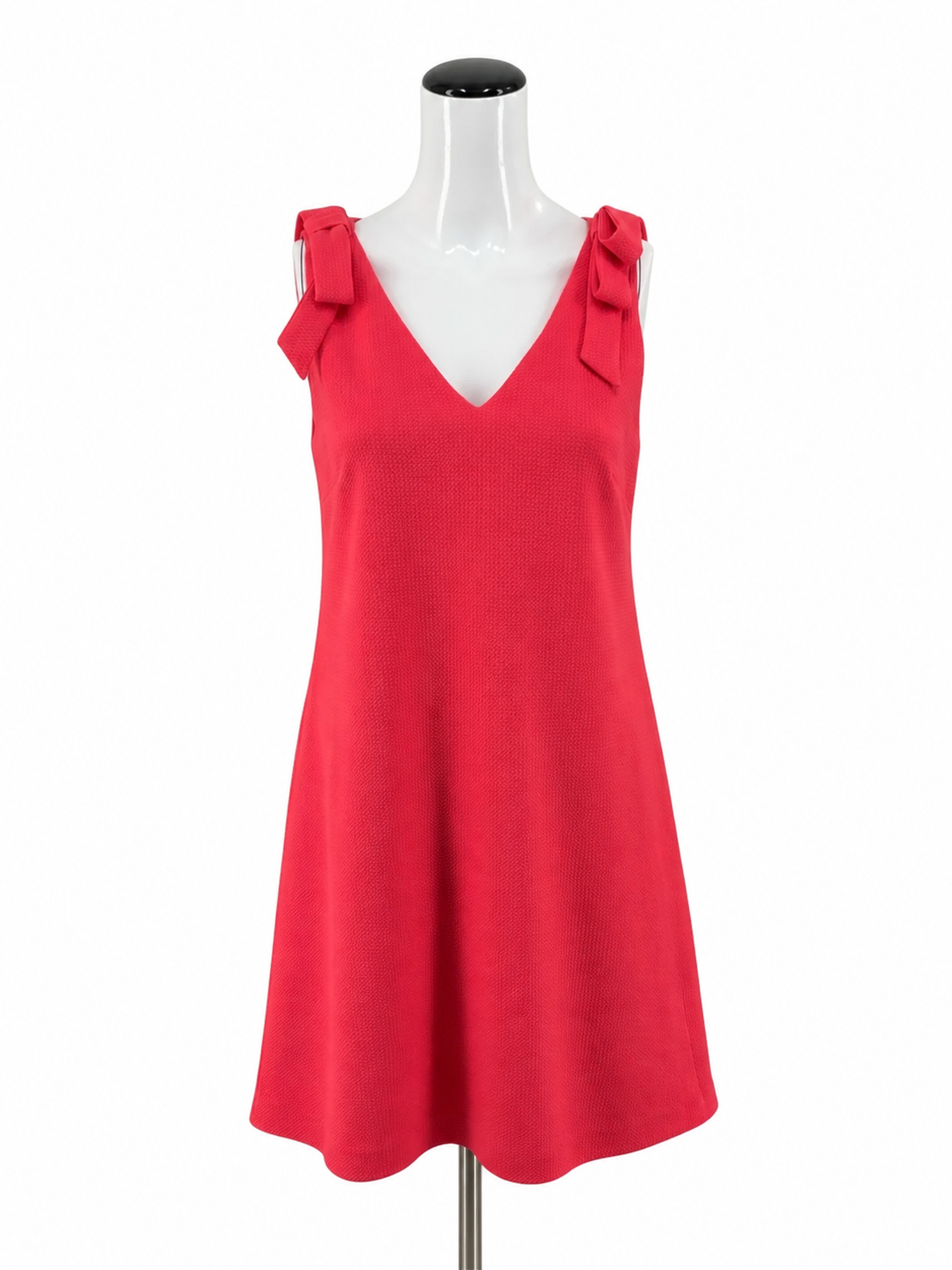 Vince Camuto Coral Shift Tie-Shoulder Shift Dress Coral Textured NWT Size 6 - Size 6