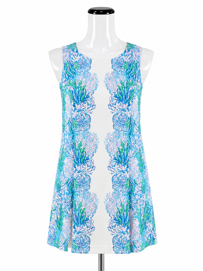 Lilly Pulitzer white/blue/pink Romper Donna Romper in Lobstah Roll Print Size 0 - Size 0
