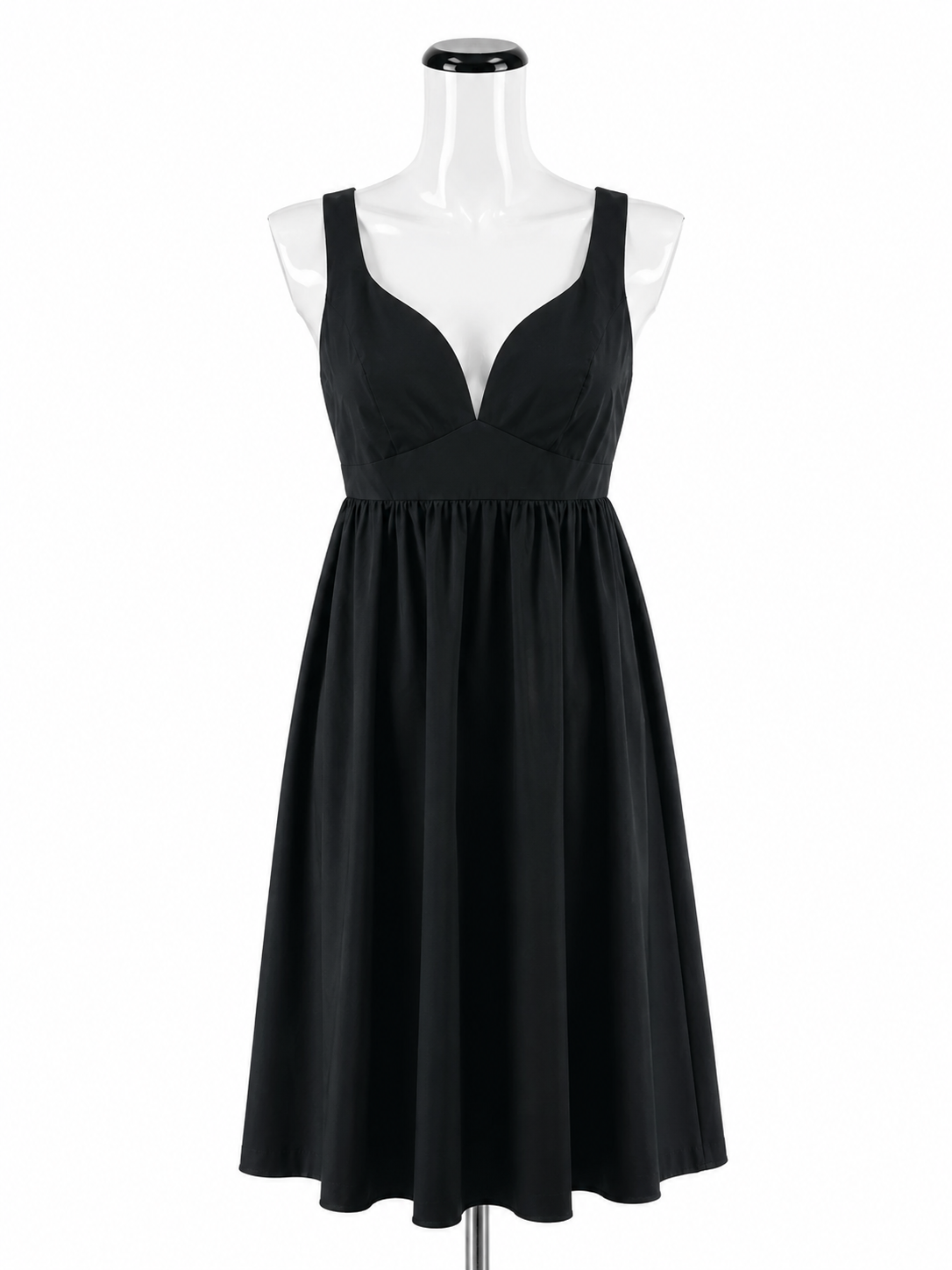 banana republic black white dress Cotton Poplin V-Neck Babydoll Size 2 NWT Edwards Redwood & Ross epos:extended_size:S one of our favorite Color:Hot Pink As Pictures