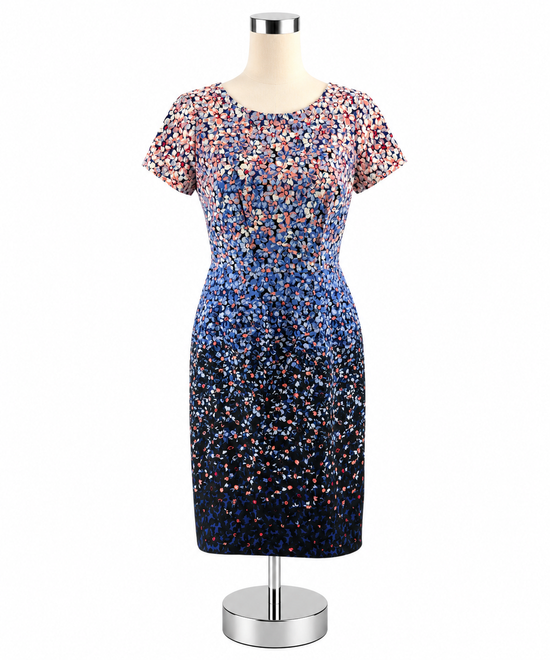 Talbots Petites Floral Ombré Sheath Dress Size 4 Petite