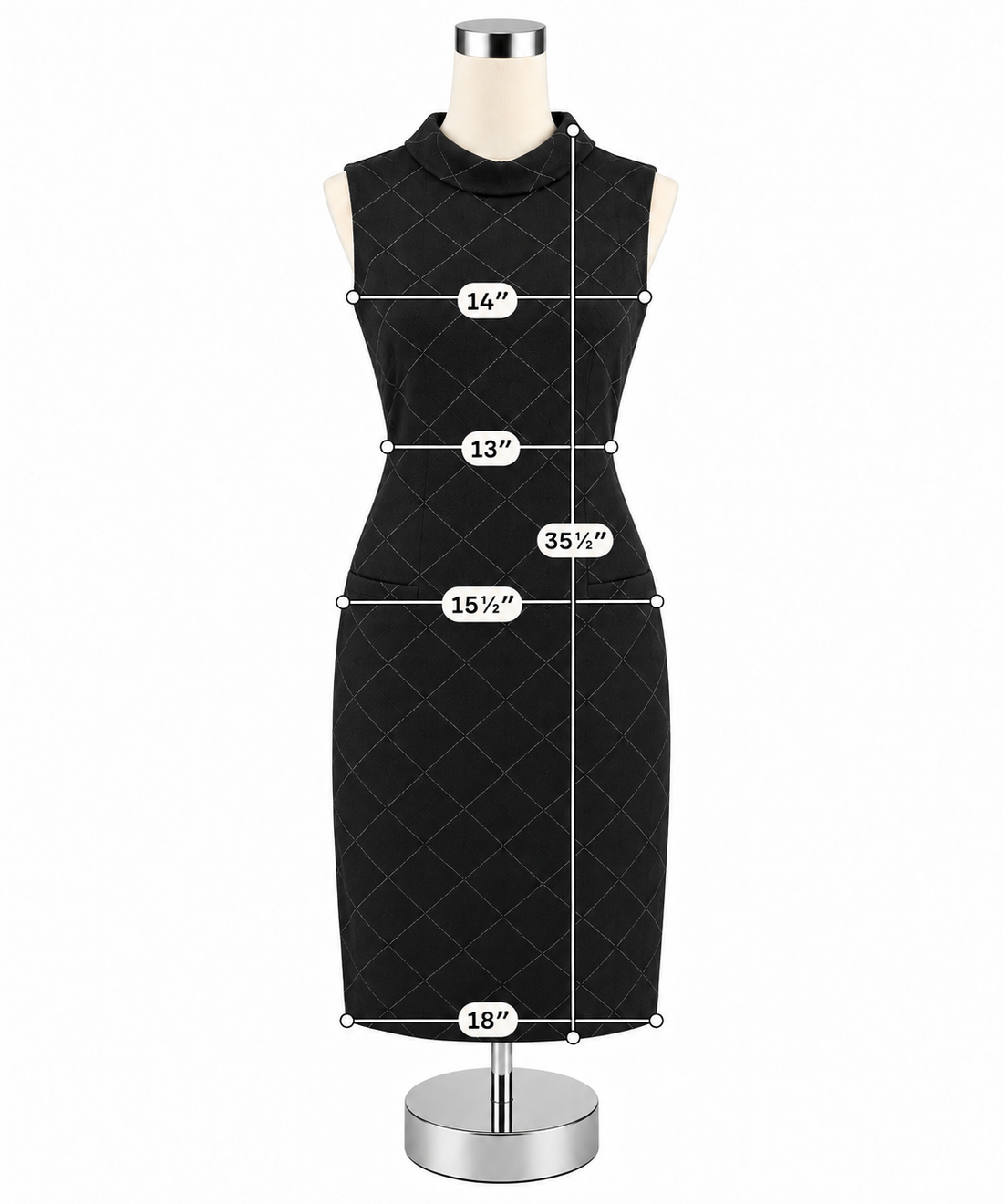 Sharagano Diamond Jacquard Knit Sheath Dress Black Gray Size 10 - ONLINE ONLY