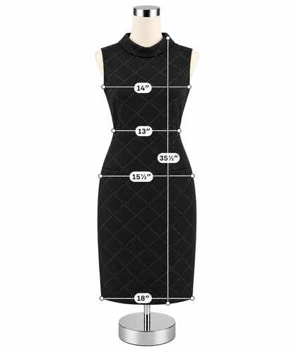 Sharagano Diamond Jacquard Knit Sheath Dress Black Gray Size 10 - ONLINE ONLY