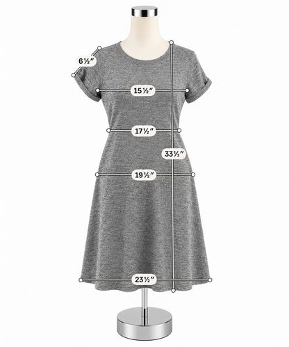LOU &amp; GREY for LOFT Heather Gray T-Shirt Swing Dress Size Small