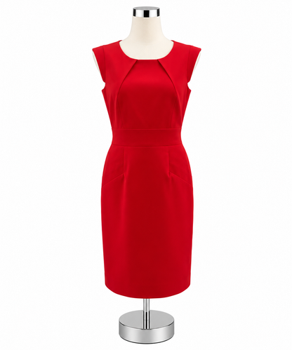 Gianni Bini Red Lace Back Sheath Dress Size 10 - ONLINE ONLY