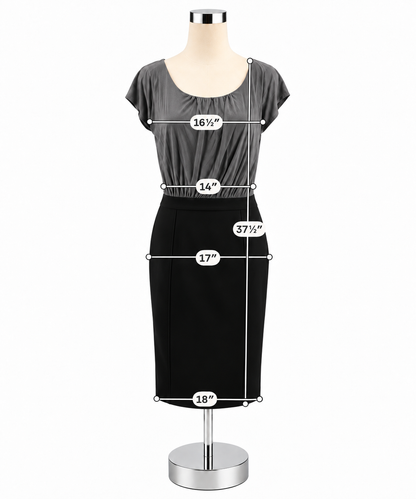 Ann Taylor LOFT Gray &amp; Black Colorblock Cap Sleeve Sheath Dress Size 6 - ONLINE ONLY