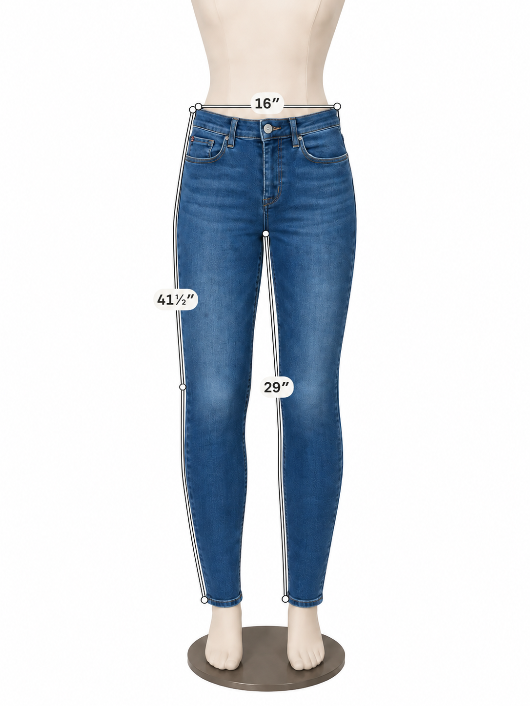 Hudson Krista Super Skinny Jeans Vaca Wash Size 6 - ONLINE ONLY