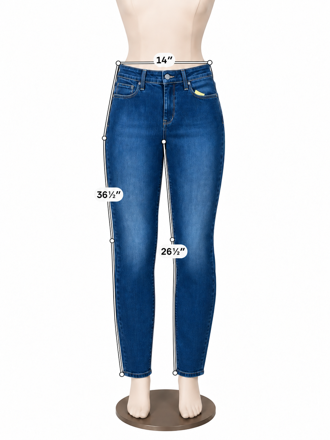 NYDJ Ami Skinny Ankle Jeans Blue Lift Tuck Technology Size 6 - ONLINE ONLY