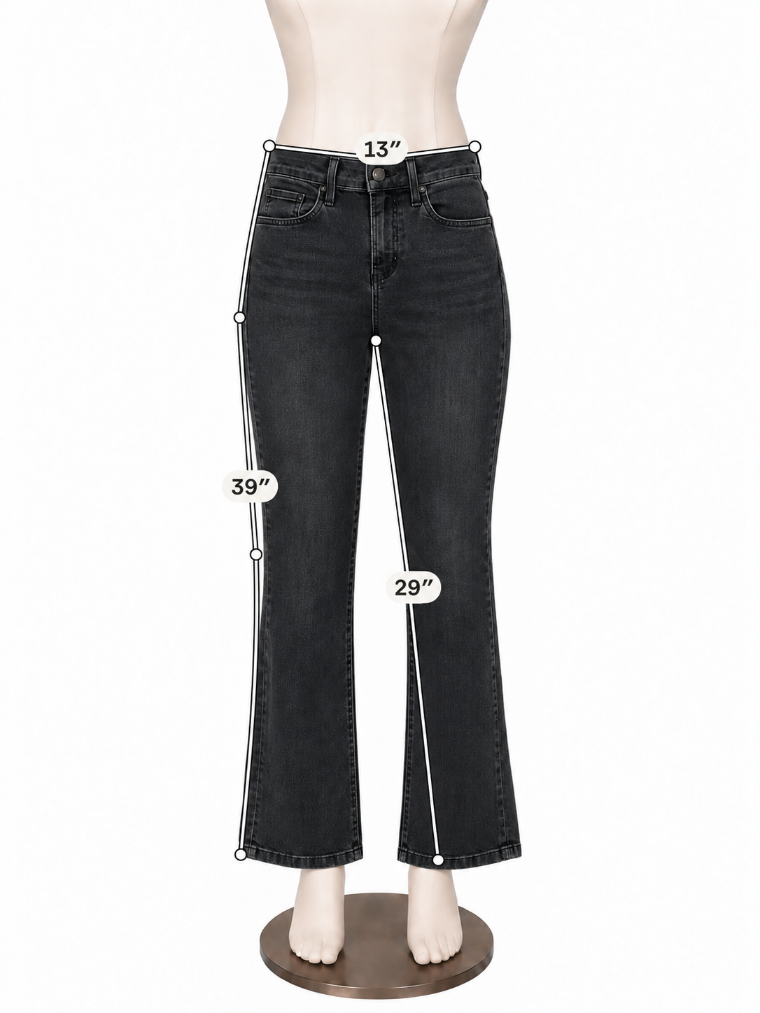 Citizens of Humanity Black Flared Jeans Mid Rise Stretch Denim Size 4 / 26W - ONLINE ONLY