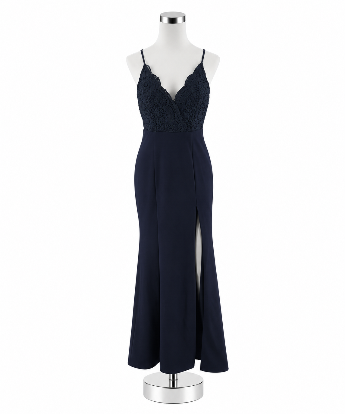 Lulus Awaken My Love Navy Blue Lace Maxi Dress Size Medium - ONLINE ONLY
