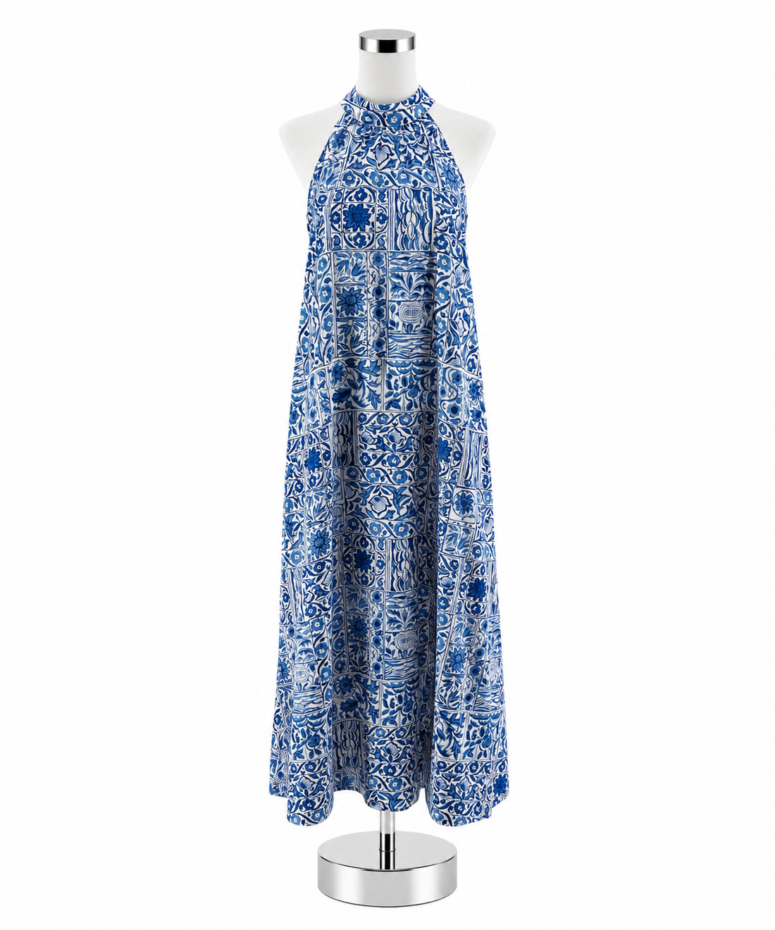 Ann Taylor Mosaic Tile Print Halter Neck Shift Dress Size Small - ONLINE ONLY