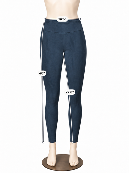 J. McLaughlin Gray Fleece-Lined Pull-On Stretch Leggings Size Medium - ONLINE ONLY