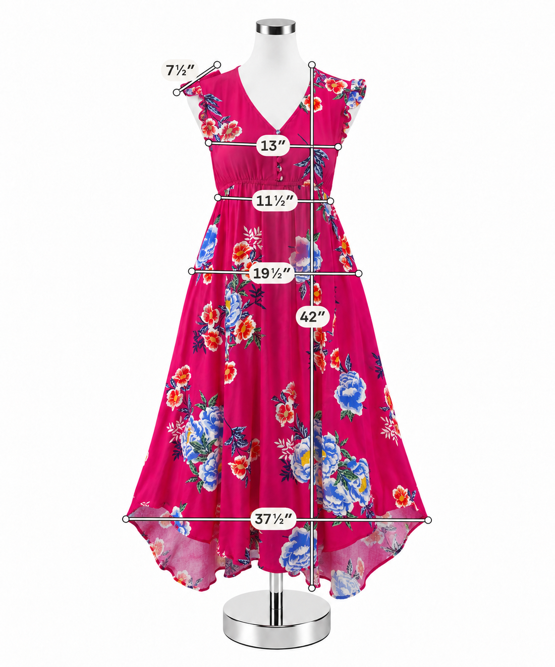 Jessica Simpson Gabbie Floral Maxi Dress PXS New With Tags - ONLINE ONLY