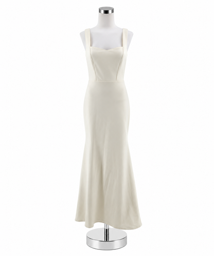 Lulus Mythical Kind of Love Cream Mermaid Maxi Gown | Size M | NWT - ONLINE ONLY