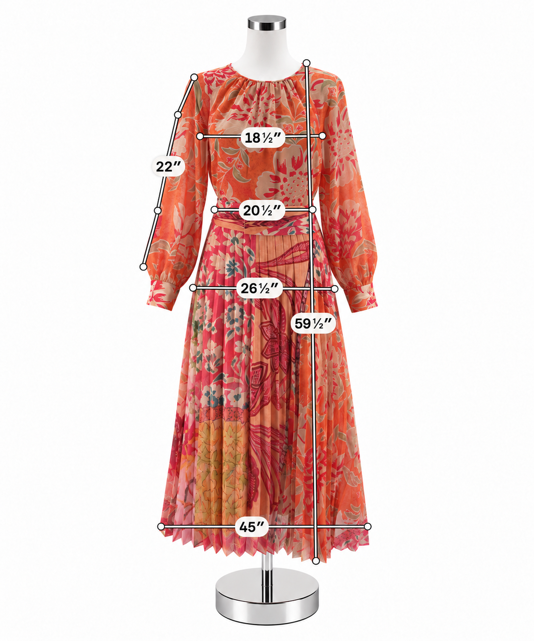 Teri Jon by Rickie Freeman Floral Pleated Maxi Dress NWT Size 14 - ONLINE ONLY