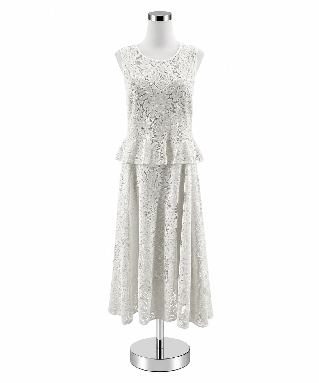 Lilly Pulitzer Armista Floral Lace Tiered Peplum Dress Size 14 - ONLINE ONLY