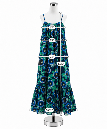 Hayden Los Angeles Floral Open Back Tassel Maxi Dress Size Medium - ONLINE ONLY