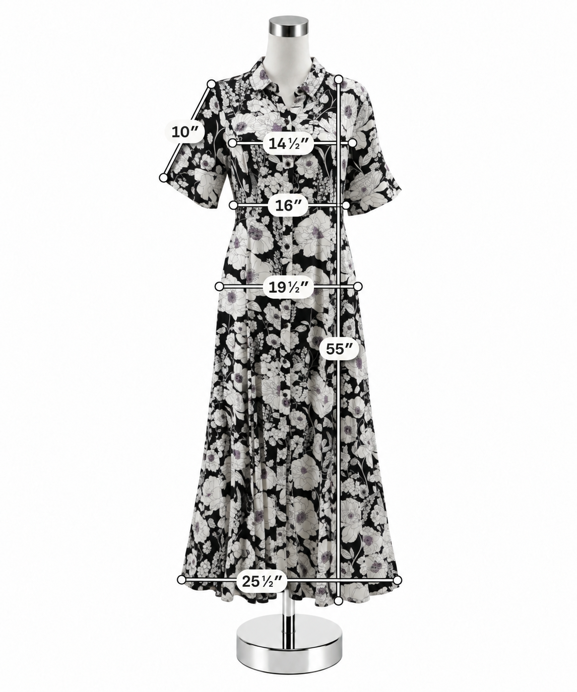 Maeve by Anthropologie Floral Flutter Sleeve Midi Shirtdress Size Medium - ONLINE ONLY