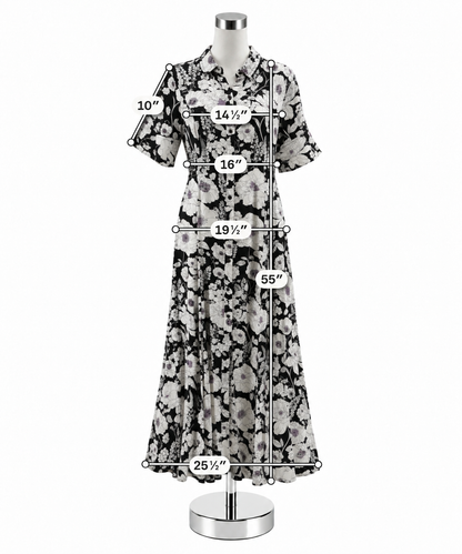 Maeve by Anthropologie Floral Flutter Sleeve Midi Shirtdress Size Medium - ONLINE ONLY