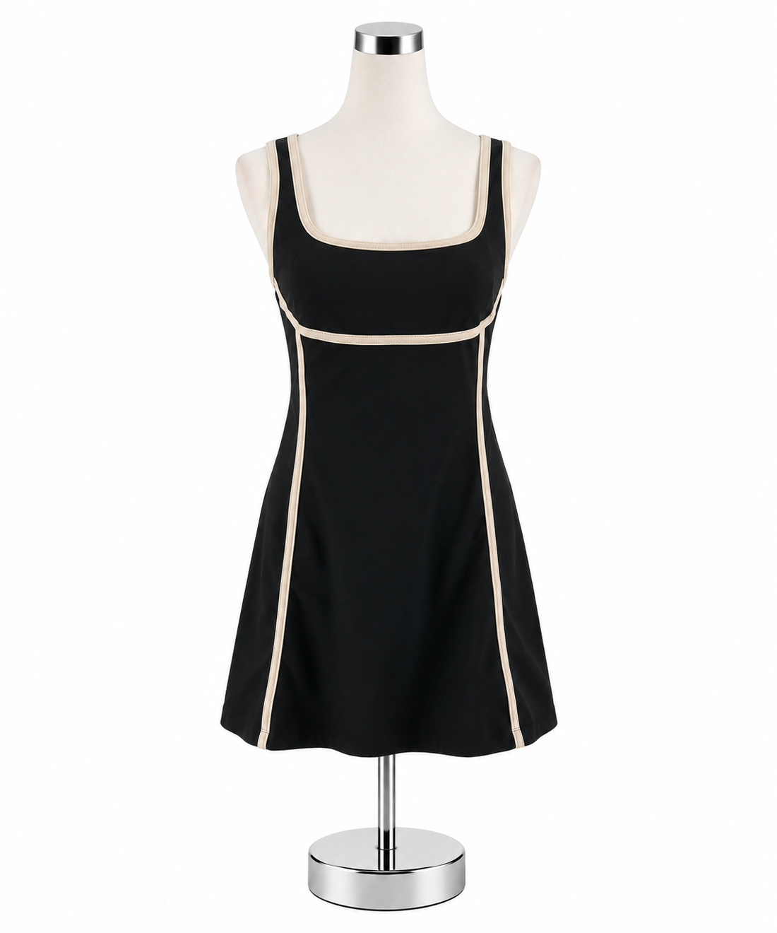 Daily Practice by Anthropologie Contrast-Trim Athleisure Mini Dress Size Large - ONLINE ONLY