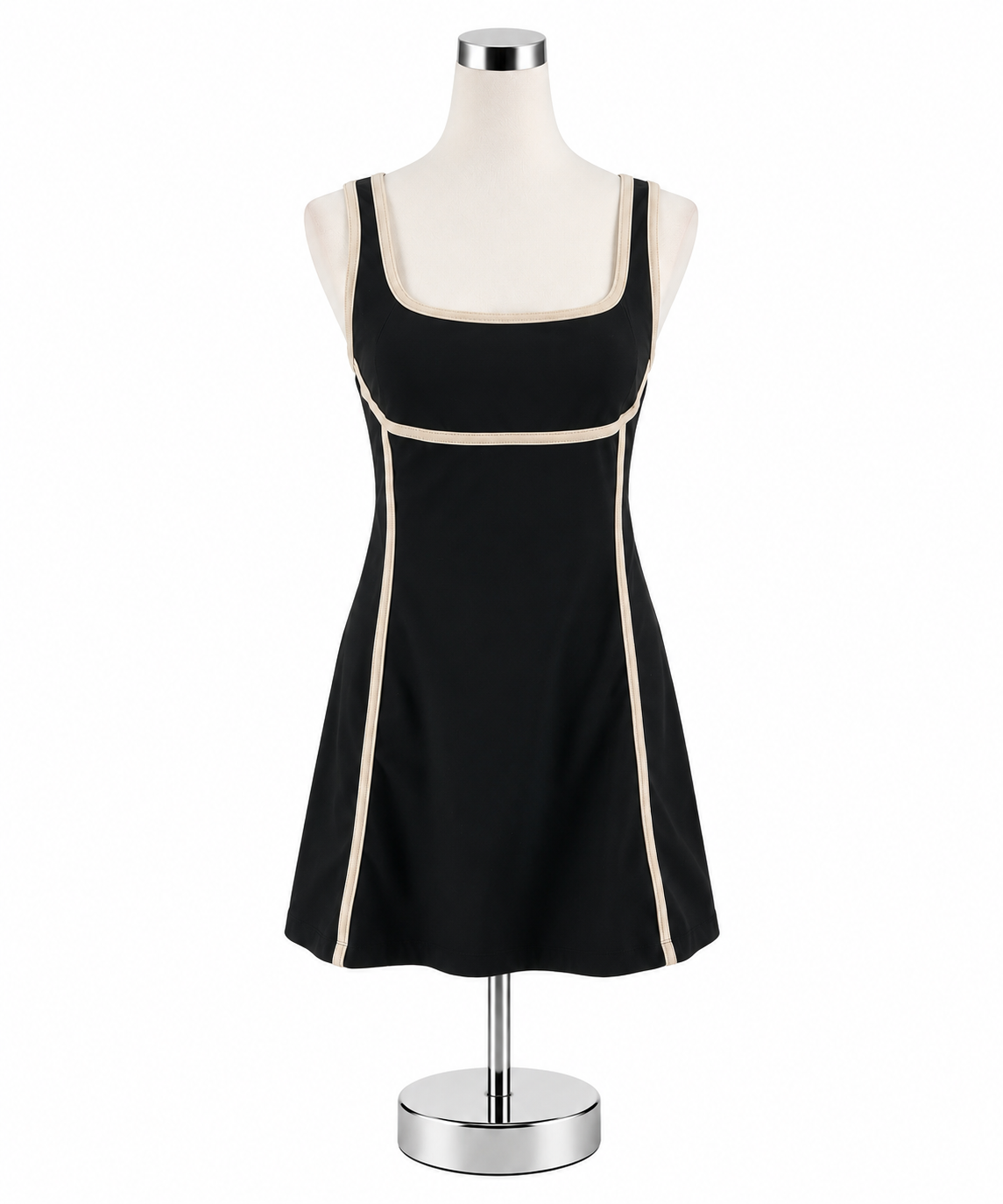 Daily Practice by Anthropologie Contrast-Trim Athleisure Mini Dress Size Large - ONLINE ONLY