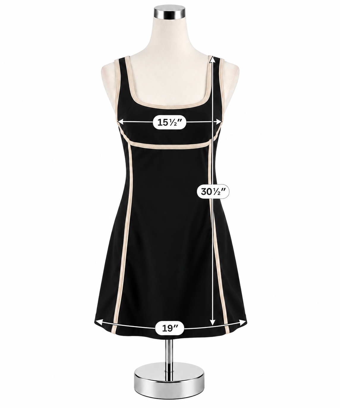 Daily Practice by Anthropologie Contrast-Trim Athleisure Mini Dress Size Large - ONLINE ONLY