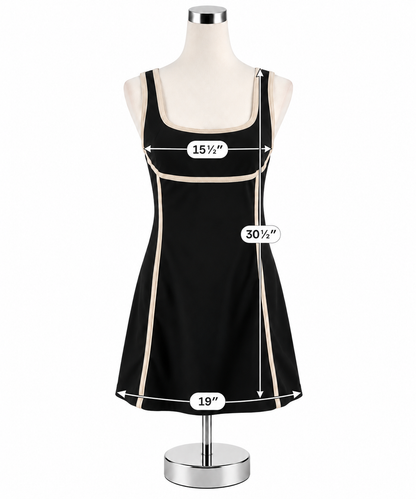 Daily Practice by Anthropologie Contrast-Trim Athleisure Mini Dress Size Large - ONLINE ONLY