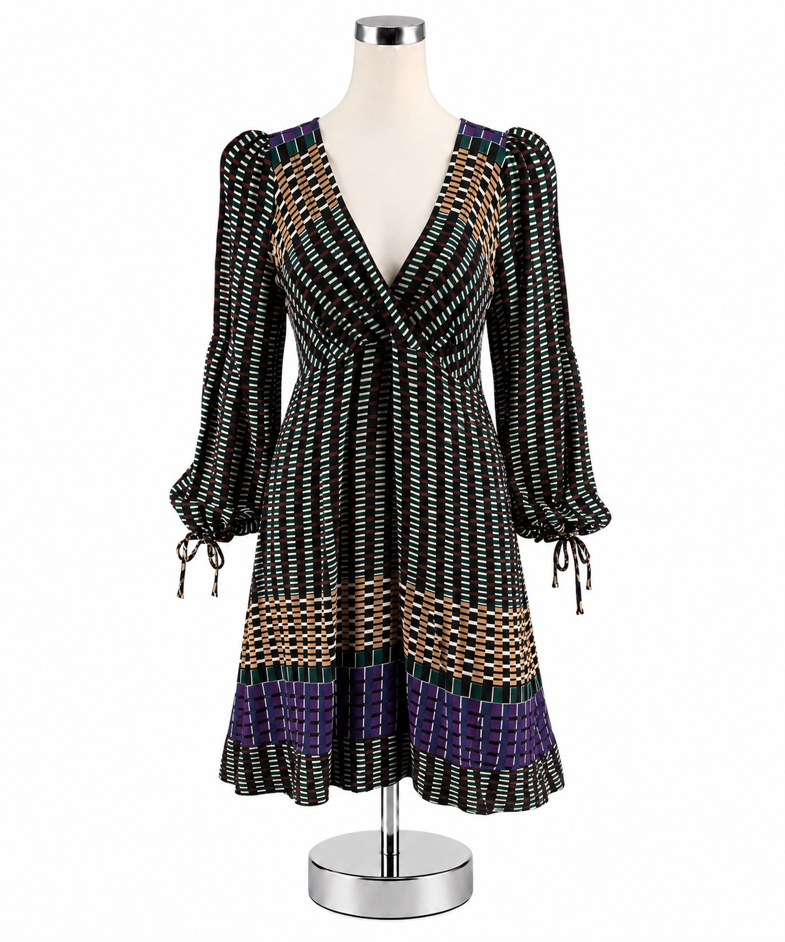 Maeve by Anthropologie Lida Geometric Print Midi Dress Size 0 - ONLINE ONLY