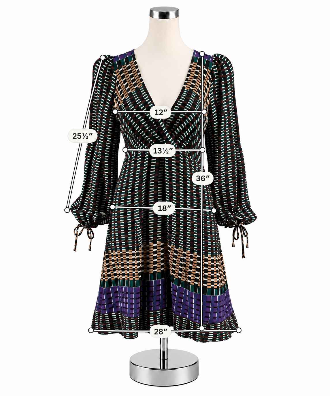 Maeve by Anthropologie Lida Geometric Print Midi Dress Size 0 - ONLINE ONLY