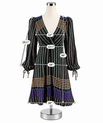 Maeve by Anthropologie Lida Geometric Print Midi Dress Size 0 - ONLINE ONLY