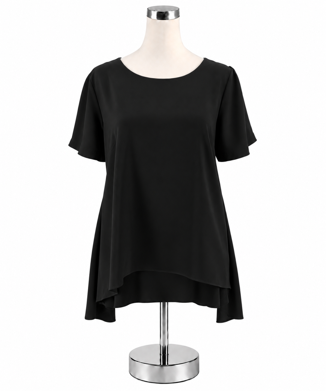 Philosophy Republic Clothing Black High-Low Keyhole Blouse Top Size Large - ONLINE ONLY