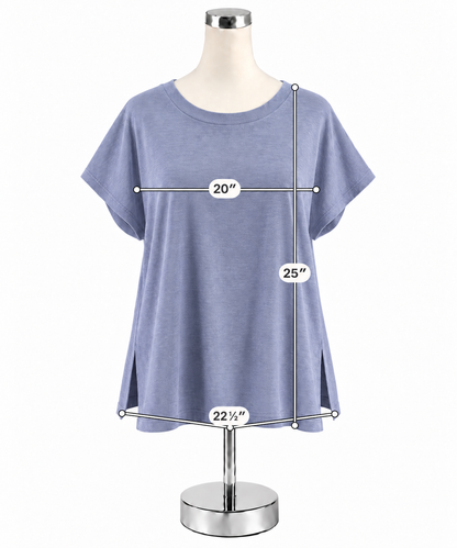 Eileen Fisher Organic Cotton Waffle Knit Boxy Top Size XS Lavender - Downstairs