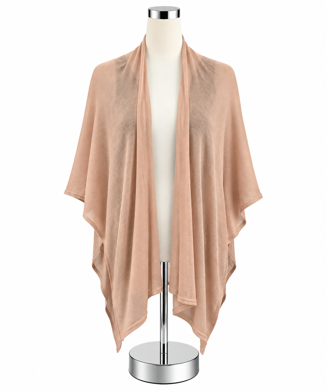 Nordstrom Rack Blush Pink Open Front Waterfall Shrug One Size