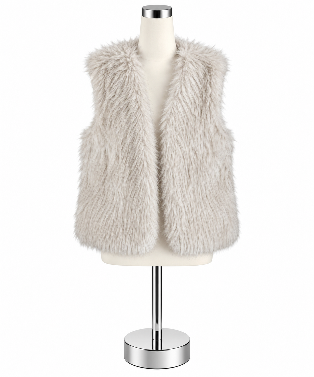 Molly Bracken Blush Pink Faux Fur Vest Size XS NWT