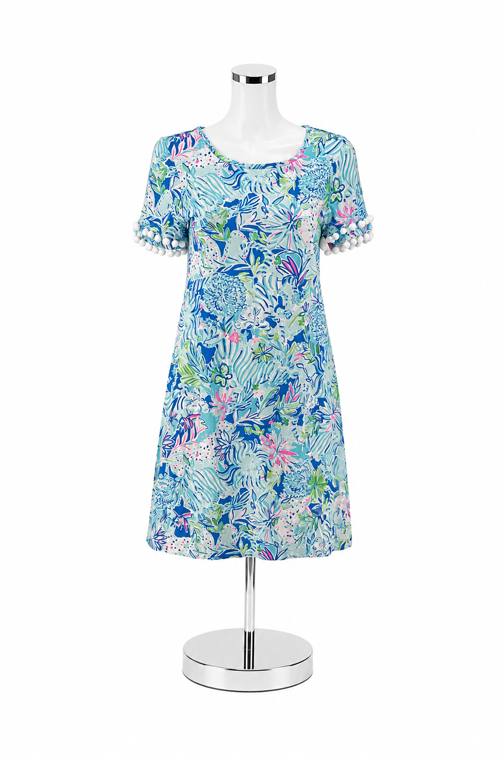 Lilly Pulitzer Skipper Popover Dress In A Squeeze Floral Pima Cotton Small