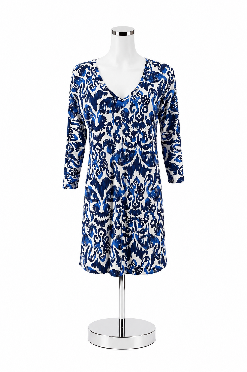 Lilly Pulitzer Kristen Swing Dress XS Gypsy Jungle Blue Pima Cotton Tunic