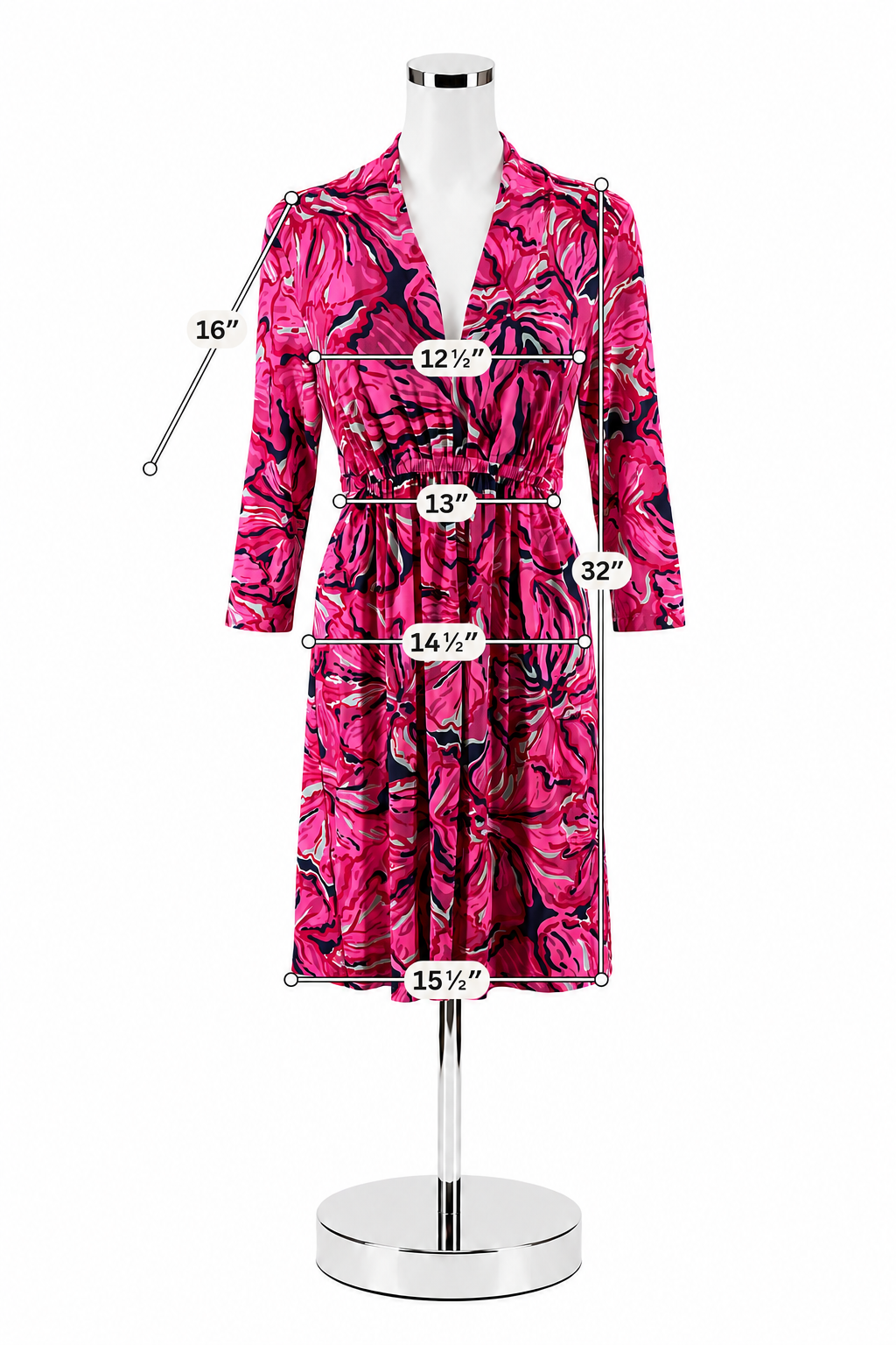 Lilly Pulitzer Briella Dress In The Vias Print Pink Navy NWT Size Medium