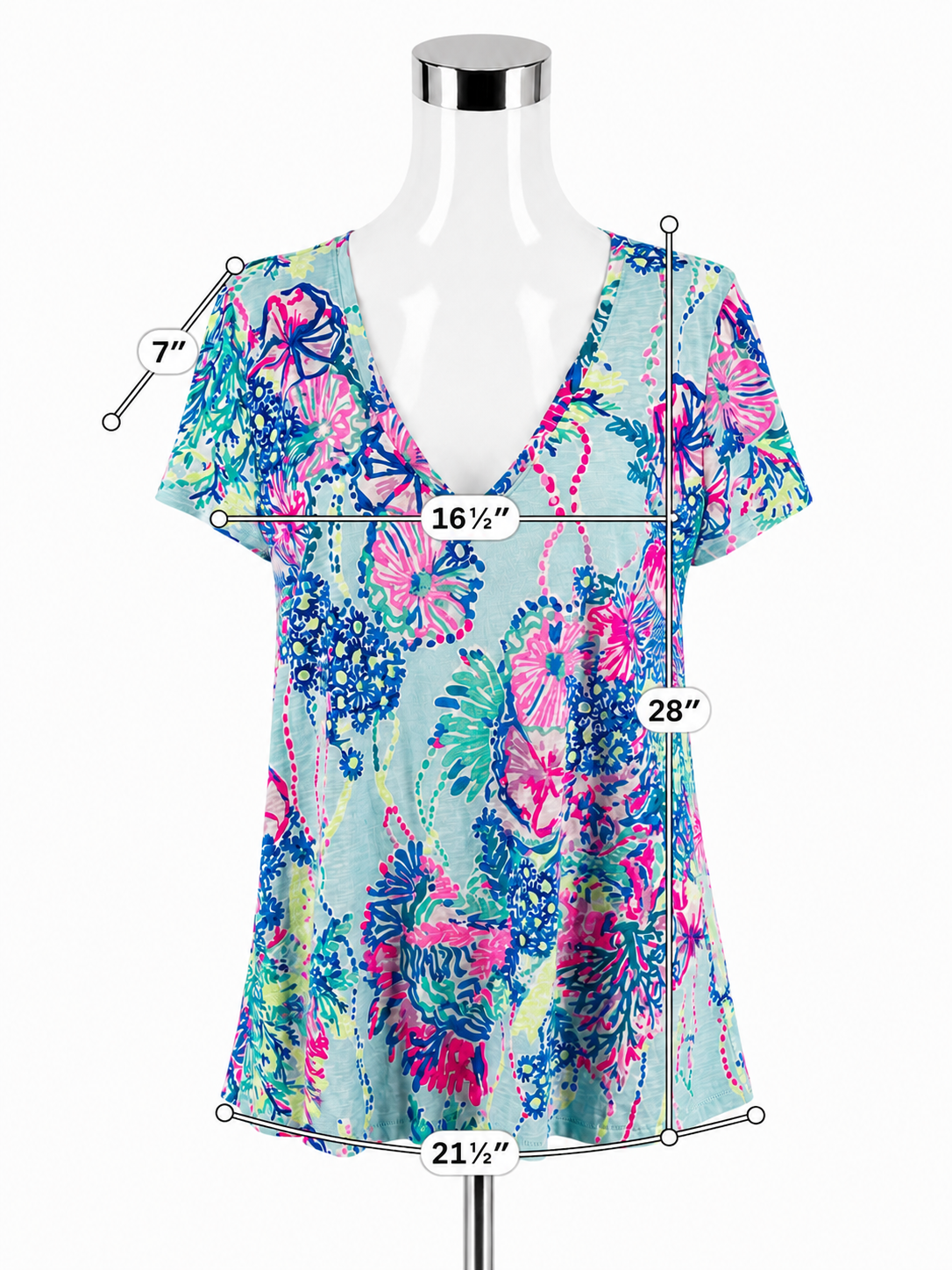 Lilly Pulitzer Etta V-Neck Tee &