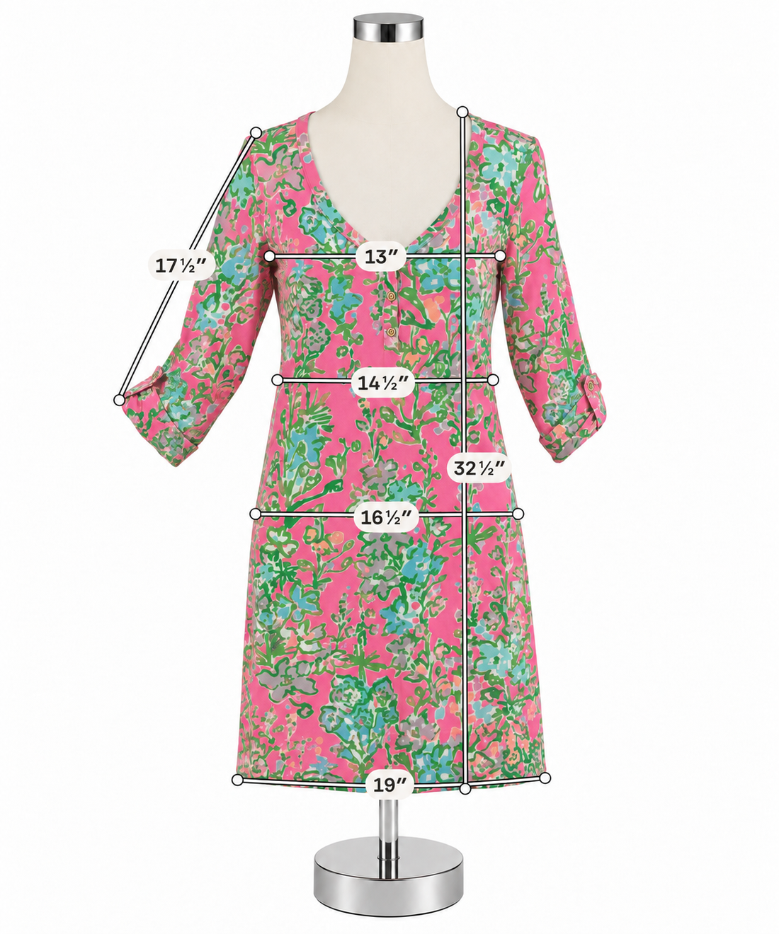 Lilly Pulitzer Marlowe Dress XS Pink Floral Lobstah Roll Pima Cotton - ONLINE ONLY