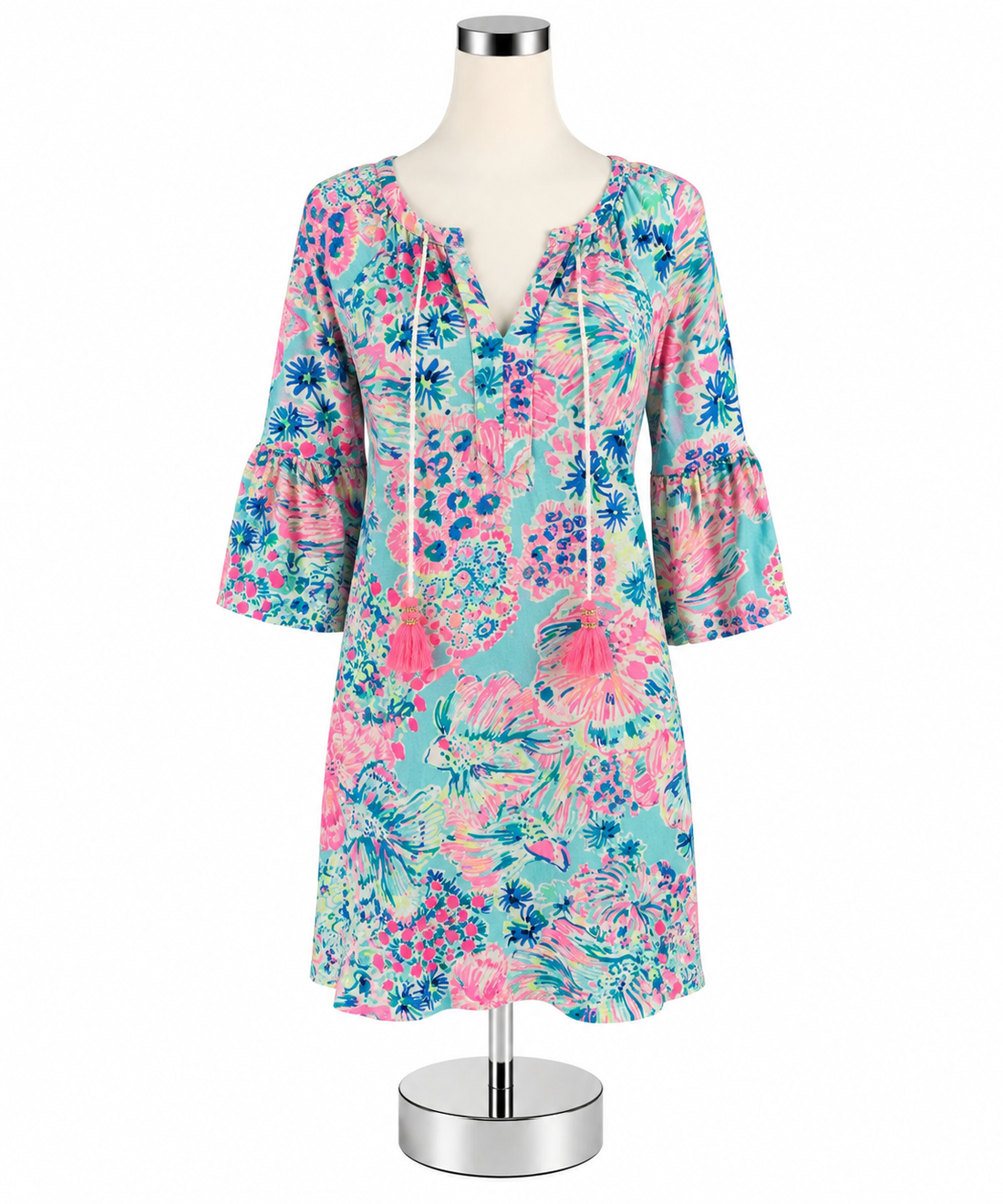 Lilly Pulitzer XXS Tunic Dress Multi Goombay Smashed Tropical Pre-Owned - ONLINE ONLY