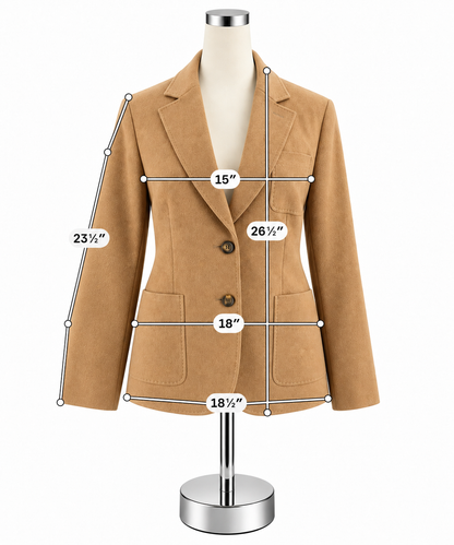 Brooks Brothers Italian Camel Hair Blazer Tan Womens Size 8
