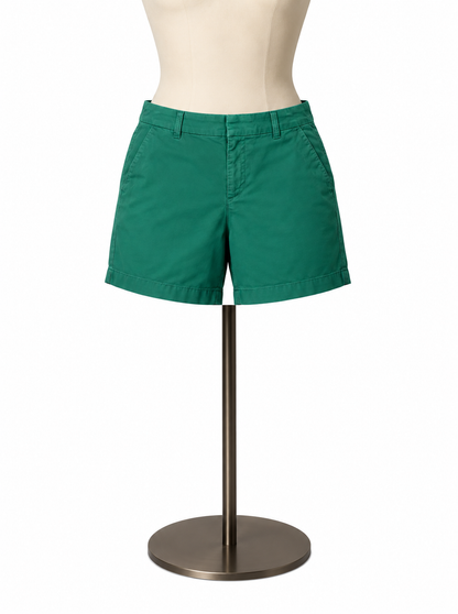 J. Crew Stretch Chino Shorts Size 14 Emerald Green - ONLINE ONLY