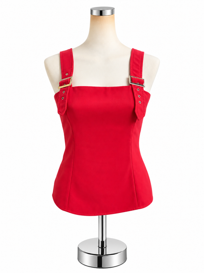 Amanda Uprichard Samba Top Pink Adjustable Strap Tank Small - ONLINE ONLY