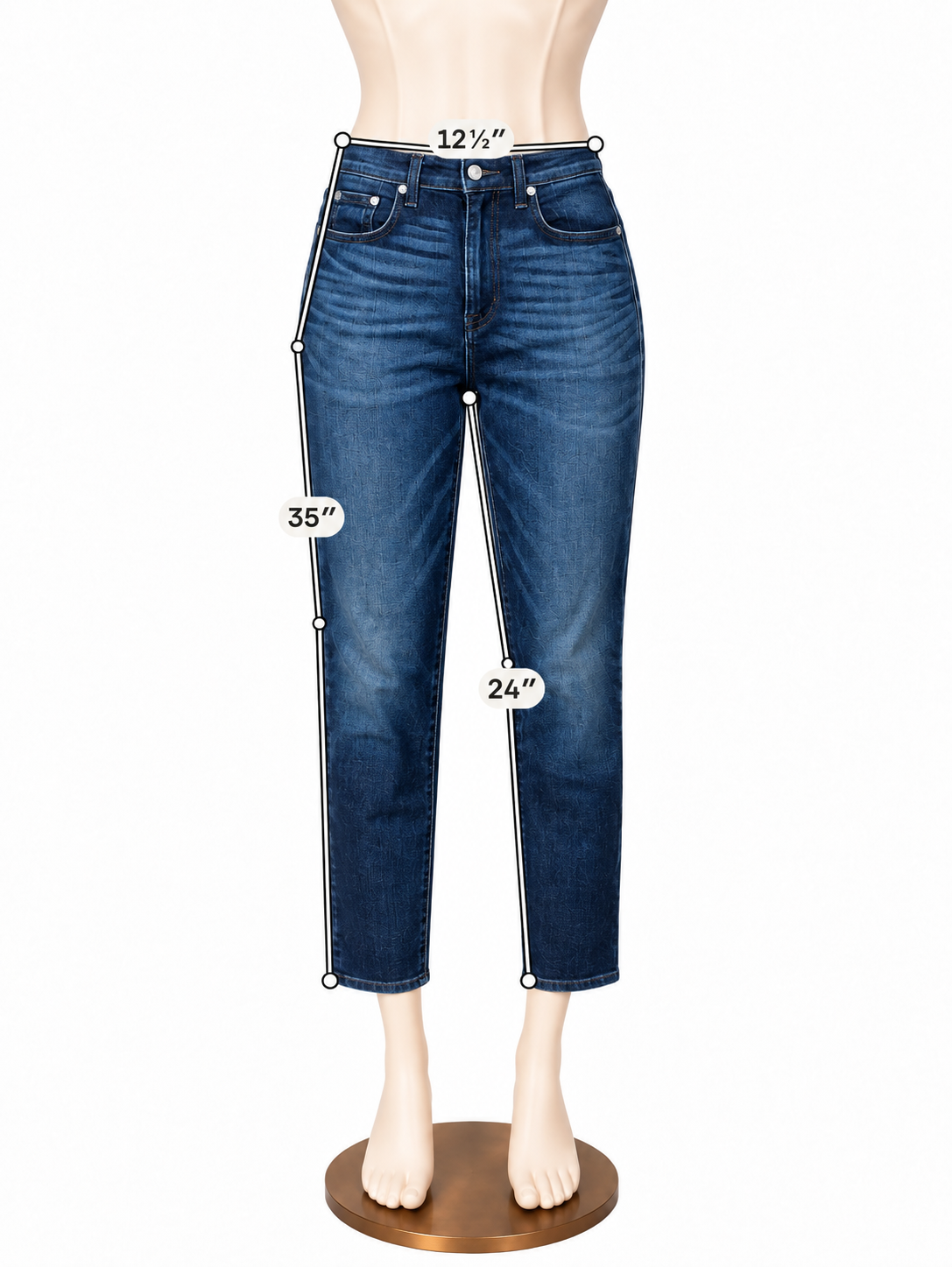 Rag &amp; Bone / Jean High Rise Skinny Ankle Raw Hem Jeans Dark Wash Size 28 - ONLINE ONLY