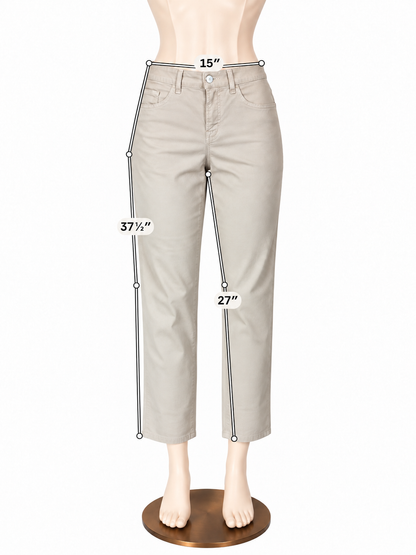 J Brand Mid-Rise Crop Skinny Jeans Stretch Twill Tan Size 29 - ONLINE ONLY