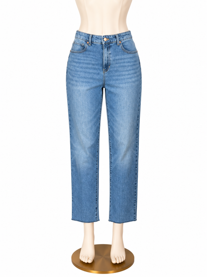 Talbots High Waist Relaxed Ankle Jeans Calypso Wash Size 6 - ONLINE ONLY