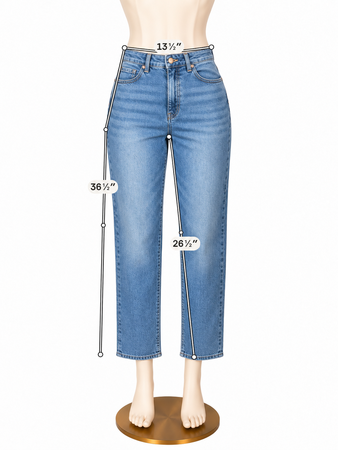 Talbots High Waist Relaxed Ankle Jeans Calypso Wash Size 6 - ONLINE ONLY