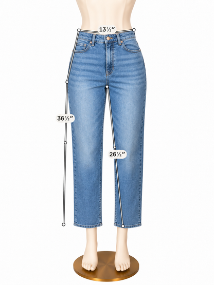 Talbots High Waist Relaxed Ankle Jeans Calypso Wash Size 6 - ONLINE ONLY